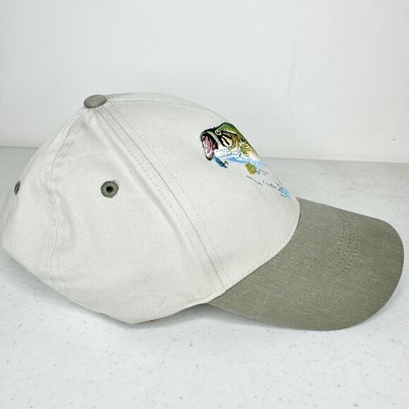 Shade Shack Just Hook Em Embroidered Big Bass Fishing Cap‎ With Neck Shade - Picture 2 of 6